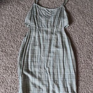 Kendall and Kylie green cut out dress